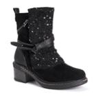 Muk Luks Sharon Women's Ankle Boots, Size: 7, Black