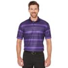 Men's Grand Slam Regular-fit Striped Driflow Stretch Performance Golf Polo, Size: Xl, Drk Purple
