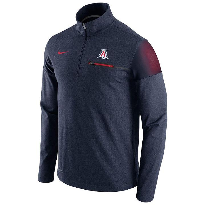 Men's Nike Arizona Wildcats Elite Coaches Dri-fit Pullover, Size: Large, Ovrfl Oth