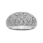 1/3 Carat T.w. Igl Certified Diamond 14k White Gold Art Deco Wedding Ring, Women's, Size: 6