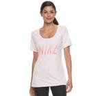 Women's Nike Dry Training Short Sleeve Graphic Tee, Size: Medium, Med Red