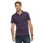 Men's Apt. 9&reg; Soft Touch Birdseye Pique Polo, Size: Large, Drk Purple