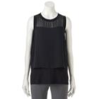 Women's Olivia Sky Popover Tank, Size: Large, Black