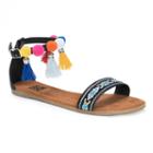 Muk Luks Anaya Women's Sandals, Girl's, Size: 9, Black