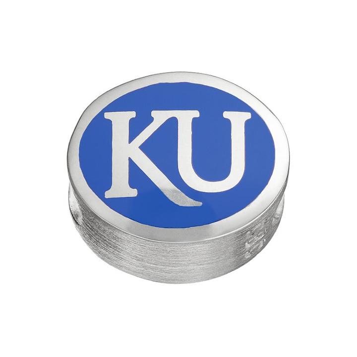Fiora Sterling Silver Kansas Jayhawks Bead, Women's, Multicolor