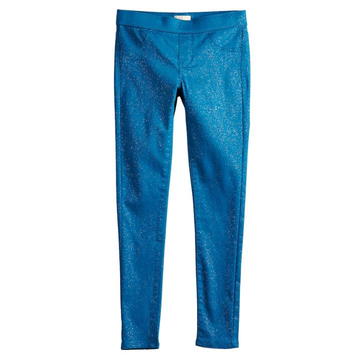 Girls 7-16 & Plus Size So&reg; Pull-on Ultimate Jeggings, Size: 16 1/2, Green