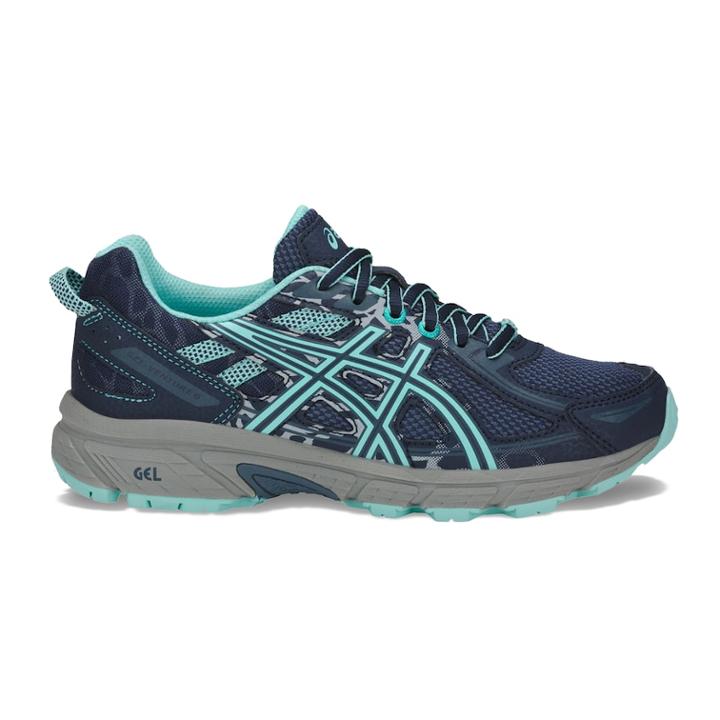 Asics Gel-venture 6 Grade School Girls' Running Shoes, Size: 7, Blue