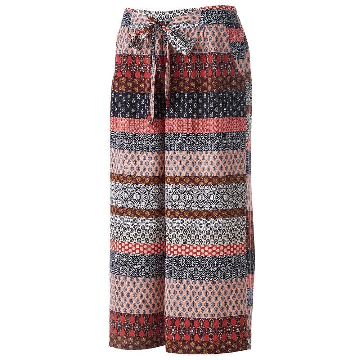 Juniors' Joe B Tie-front Culottes, Girl's, Size: Small, Blue Other