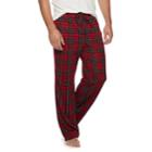 Big & Tall Croft & Barrow&reg; Printed Knit Lounge Pants, Men's, Size: M Tall, Med Red
