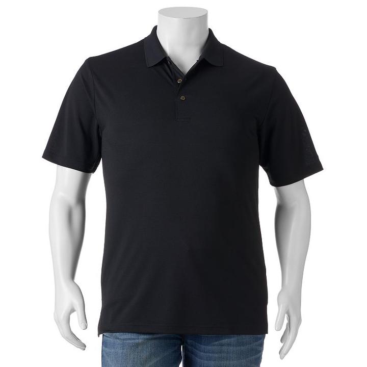 Big & Tall Grand Slam Classic-fit Striped Airflow Performance Golf Polo, Men's, Size: 2xb, Oxford
