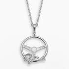 Insignia Collection Nascar Denny Hamlin Sterling Silver Steering Wheel Pendant, Adult Unisex, Size: 18, Grey
