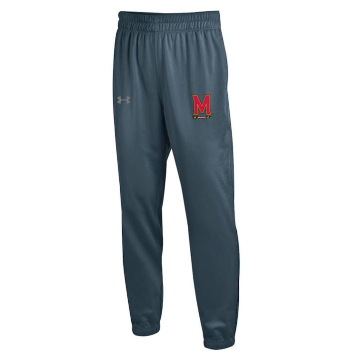Men's Under Armour Maryland Terrapins Tricot Pants, Size: Medium, Silver (steel)