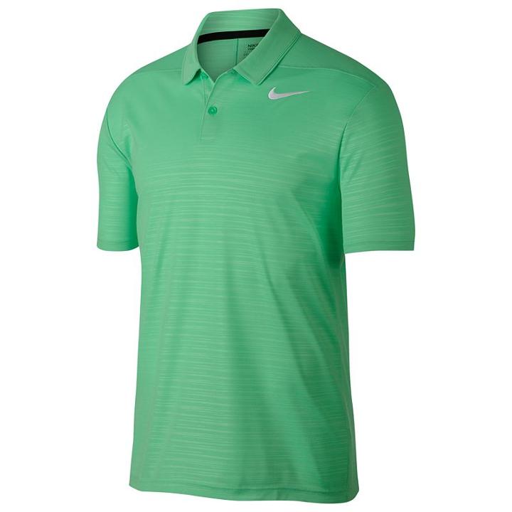 Men's Nike Essential Regular-fit Dri-fit Embossed Performance Golf Polo, Size: Small, Green