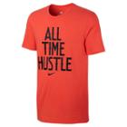 Men's Nike All Time Hustle Tee, Size: Small, Orange Oth