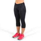 Women's Canari Jasmine Print Gel Cycling Capris, Size: Large, Black