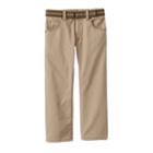 Boys 4-7x Lee Slim-fit Twill Pants, Boy's, Size: 7x Slim, Beig/green (beig/khaki)