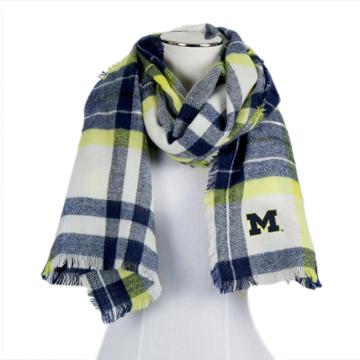 Women's Zoozatz Michigan Wolverines Blanket Scarf, Multicolor