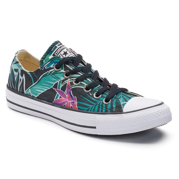 Adult Converse Chuck Taylor All Star Tropical Print Shoes, Size: M7w9, Med Green