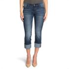 Women's Rock & Republic&reg; Kendall Studded Capris, Size: 2, Dark Blue