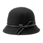 Betmar Christina Loop Trim Felt Cloche Hat, Women's, Black