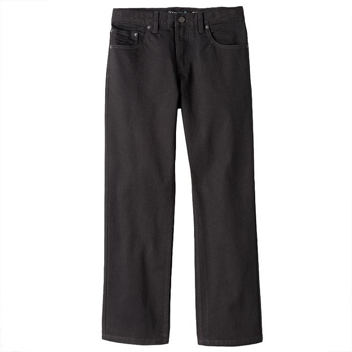 Husky Boys 8-20 Tony Hawk&reg; Straight Jeans, Boy's, Size: 10 Husky, Black