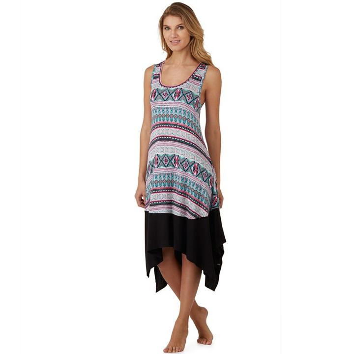 Women's Cuddl Duds Pajamas: Color Fusion Tank Maxi Dress, Size: Medium, Light Pink