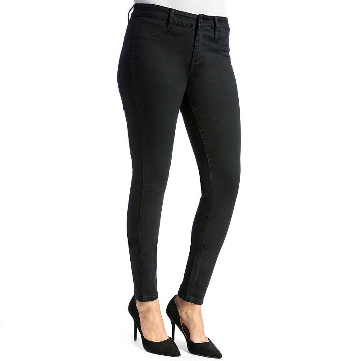 Juniors' Crave Slimming Skinny Jeans, Girl's, Size: 5, Black