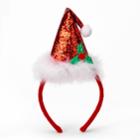 Santa Hat Headband, Women's, Red