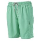 Big & Tall Sonoma Goods For Life&trade; Microfiber Swim Trunks, Men's, Size: 3xl Tall, Lt Green