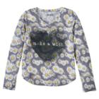 Girls 7-16 & Plus Size Mudd&reg; Long Sleeve Graphic Tee, Size: 20 1/2, White
