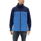 Men's Adidas Wandertag Climaproof Hooded Rain Jacket, Size: Small, Blue (navy)