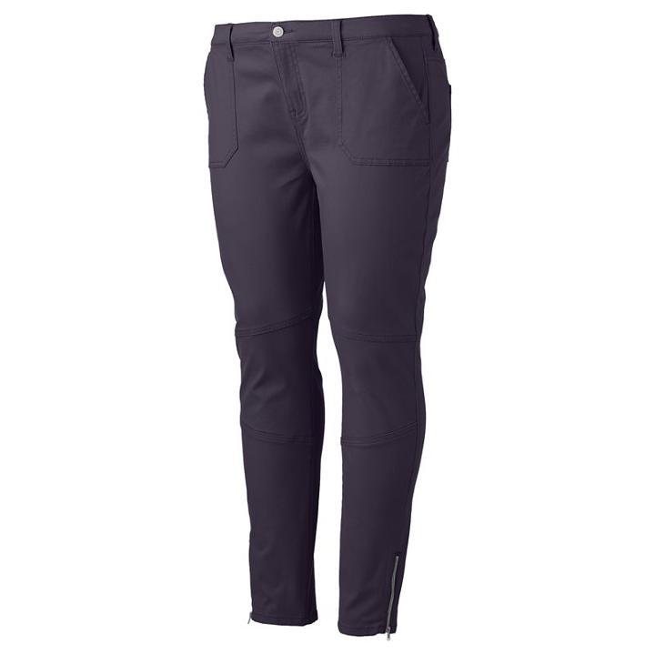 Juniors' Plus Size Mudd&reg; Ankle-zip Utility Skinny Pants, Teens, Size: 22 W, Purple