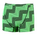 Men's Dolfin Reversible Square-leg Swim Trunks, Size: 30, Green Oth