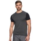 Men's Marc Anthony Slim-fit Contrast Tee, Size: Small, Black