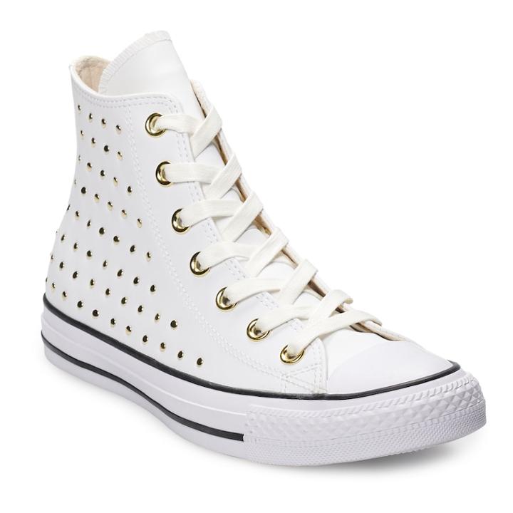 Women's Converse Chuck Taylor All Star Leather High Top Shoes, Size: 8, Natural