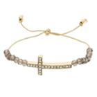 Lc Lauren Conrad Sideways Cross Adjustable Bracelet, Women's, Gold