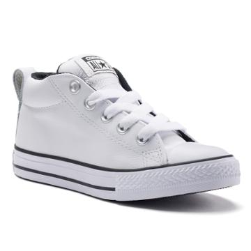 Kid's Converse Chuck Taylor All Star Street Mid Shoes, Kids Unisex, Size: 3, White