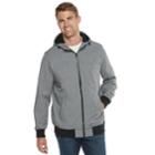 Big & Tall Dockers Chase Performance Hooded Softshell Bomber Jacket, Men's, Size: Xxl Tall, Grey