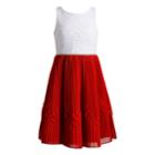Girls 7-16 Emily West Lace & Chiffon Dress, Size: 7, Beige