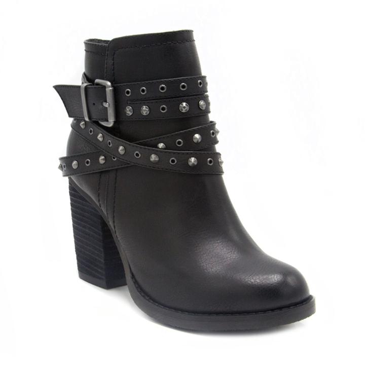 Sugar Poppies Women's Ankle Boots, Size: Medium (6.5), Black