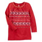 Girls 4-12 Oshkosh B'gosh Print Tunic, Size: 12, Red