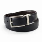 Izod Feather-edge Reversible Leather Belt - Boys, Boy's, Size: Xl, Oxford