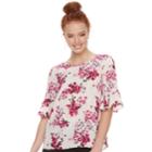 Women's Elle&trade; Printed Crepe Top, Size: Small, Light Pink