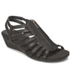 A2 By Aerosoles Yetaway Women's Zip-up Wedge Sandals, Size: Medium (5), Grey