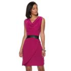 Women's Sharagano Sleeveless Cowlneck Dress, Size: 16, Purple
