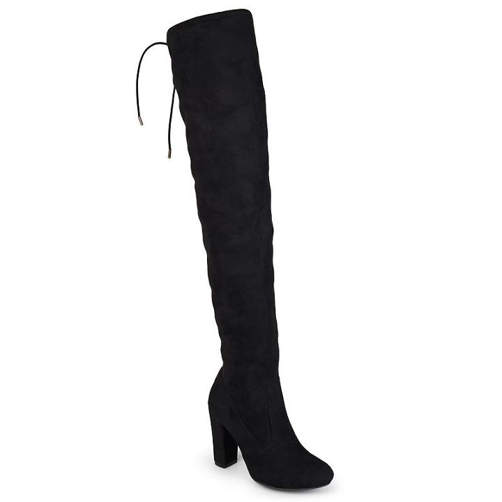 Journee Collection Maya Women's Over-the-knee Boots, Girl's, Size: Medium (10), Black