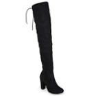 Journee Collection Maya Women's Over-the-knee Boots, Girl's, Size: Medium (10), Black