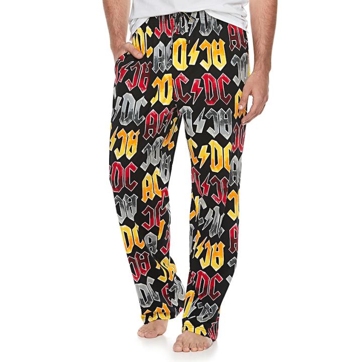 Men's Ac/dc Lounge Pants, Size: Large, Multicolor