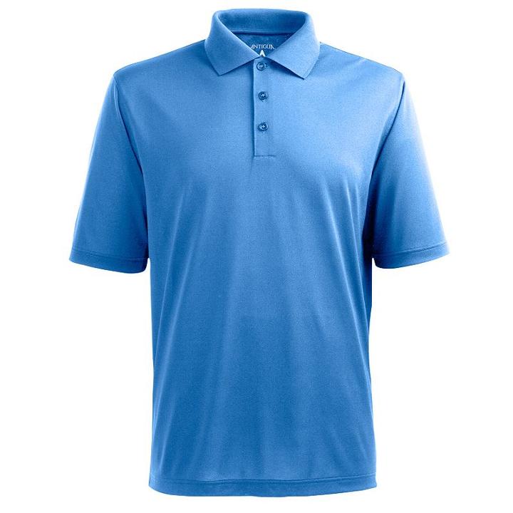 Men's Antigua Xtra-lite Desert-dry Solid Performance Polo, Size: Xl, Blue, Comfort Wear