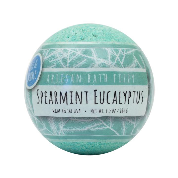 Fizz & Bubble Large Spearmint Eucalyptus Bath Fizzy, Multicolor